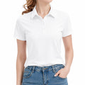 Damen Poloshirt M Weiß Textil Kurzarm Klassisch