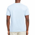 Herren T-Shirt Größe L Hellblau Kurzarm Schlicht