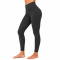 Damen Leggings Größe M aus elastischem Synthetikgewebe in Schwarz mit hohem Bund für Sport und Freizeit